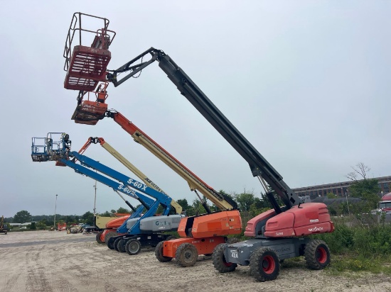 SKYJACK SJ66T BOOM LIFT SN:1989 4x4, powered by diesel engine, equipped with 66ft. Platform height,