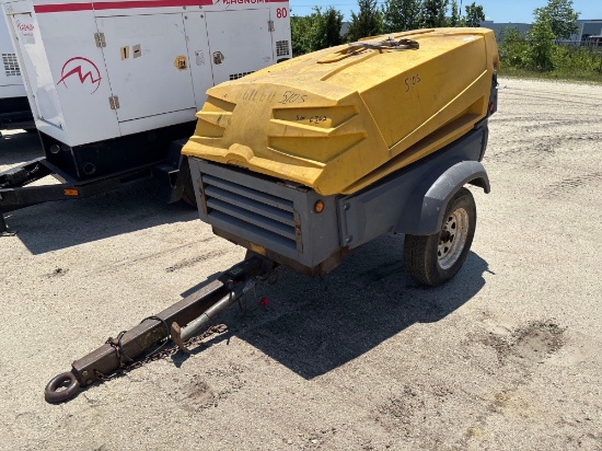 ATLAS COPCO XAS97JD AIR COMPRESSOR SN:56362 powered by John Deere diesel engine, equipped with