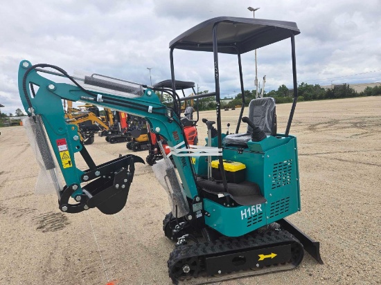 NEW AGT H15R HYDRAULIC EXCAVATOR SN:C0003 powered by 420cc gas engine, equipped with OROPS,
