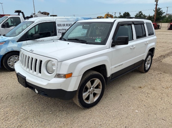 2014 JEEP PATRIOT SPORT UTILITY VEHICLE VN:1C4NJRFB9ED627845 4x4, powered by gas engine, equipped