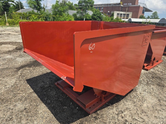 NEW 3 CUBIC YARD SELF DUMPING HOPPER SCRAP RECYCLING EQUIPMENT 4,000lb capacity.