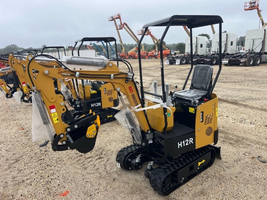NEW AGT H12R HYDRAULIC EXCAVATOR SN:M0095 powered by 420cc gas engine, equipped with OROPS,