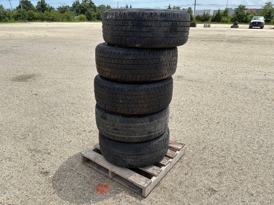 (5) FIRESTONE 265/60R17 TIRES & RIMS TIRES, NEW & USED