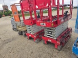 2018 MEC MICRO 19 SCISSOR LIFT SN:16900392 electric powered, equipped with 19ft. Platform height,