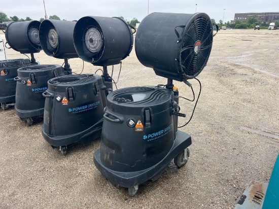 POWER BREEZE 120V MISTING COOLER FAN SUPPORT EQUIPMENT