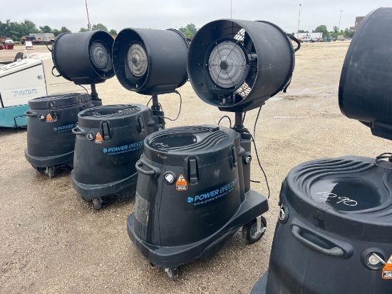 POWER BREEZE 120V MISTING COOLER FAN SUPPORT EQUIPMENT