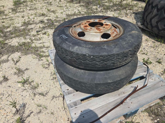 (4) 11R22.5 TIRES TIRES, NEW & USED