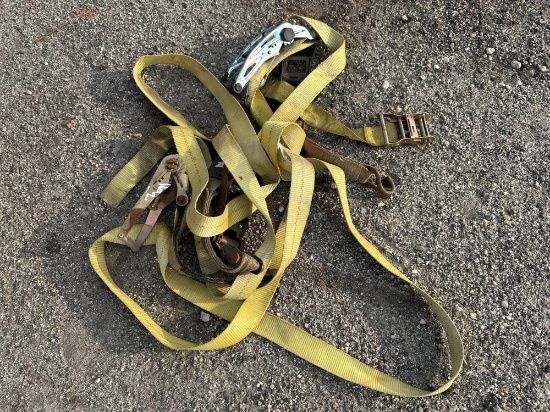 (5) RATCHET STRAP BINDERS SUPPORT EQUIPMENT.