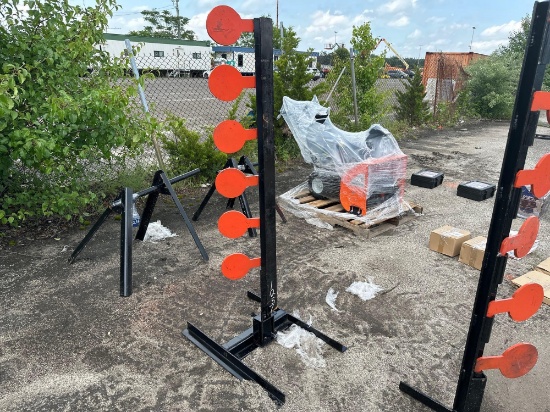 NEW 3/8IN. AR500 DUELING TREE SHOOTING TARGET NEW SUPPORT EQUIPMENT