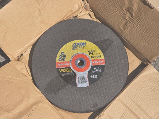 12" IRON CITY METAL CUT-OFF WHEEL ( 10 PER CASE ) -CHANGE TO 14" NEW SUPPORT EQUIPMENT