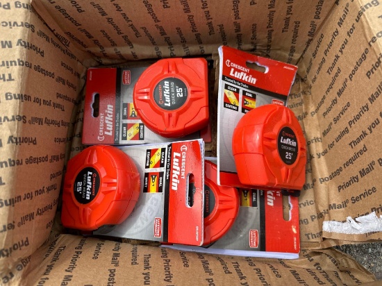 CRESCENT / LUFKIN 1" X 25' TAPE MEASURE ( 4 PER LOT ) ***L625NCO NEW SUPPORT EQUIPMENT