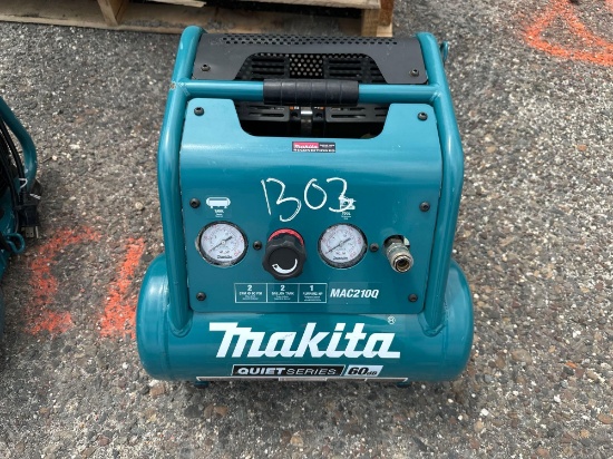 MAKITA - MAC210Q -2 HP 2 GAL ELEC AIR COMPRESSOR - QUIET SERIES NEW SUPPORT EQUIPMENT