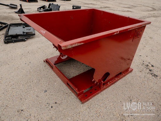 NEW 1.5 CUBIC YARD SELF DUMPING HOPPER SCRAP RECYCLING EQUIPMENT 4,000lb capacity.