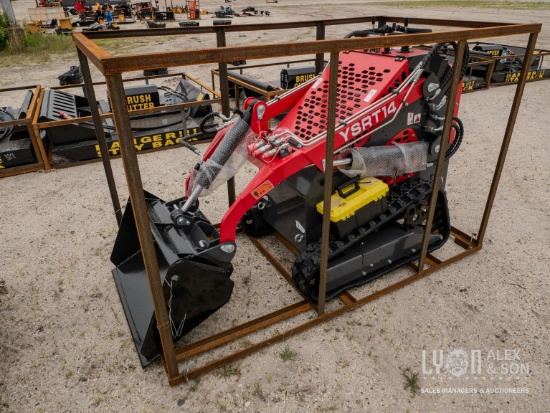 NEW AGT YSRT14 MINI TRACK LOADER powered by RATO gas engine, 15HP, GP bucket.