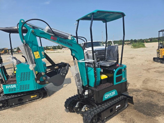 NEW AGT QH12R HYDRAULIC EXCAVATOR powered by 420cc gas engine, equipped with OROPS, auxiliary