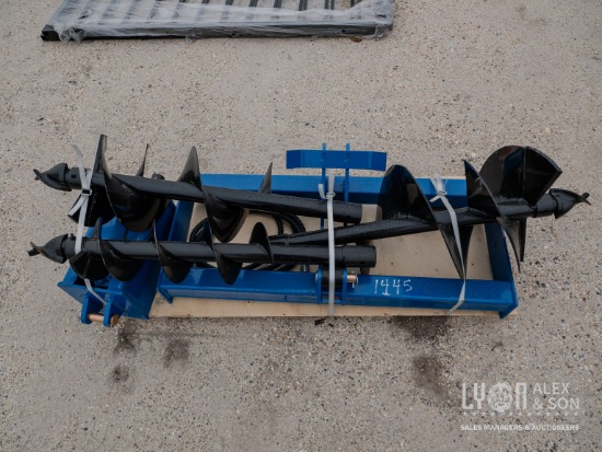 NEW GIYI 8IN. AUGER EXCAVATOR ATTACHMENT with 12in./16in. Rod.