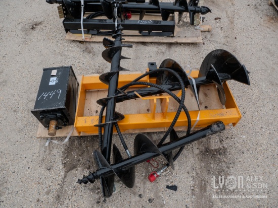 NEW GIYI 8IN. AUGER EXCAVATOR ATTACHMENT with 12in./16in. Rod.