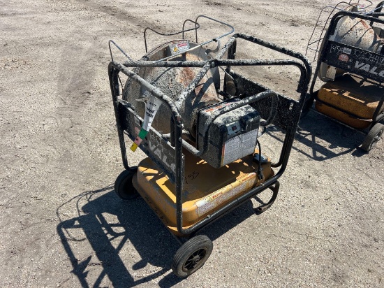 SEIKI VAL-6 KBE5S 110K BTU INFRARED HEATER HEATING EQUIPMENT SN:020147 powered by diesel engine.
