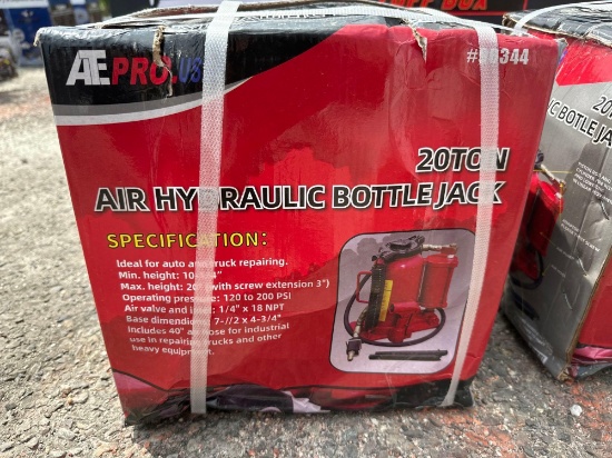 20 TON AIR HYDRAULIC BOTTLE JACK NEW SUPPORT EQUIPMENT