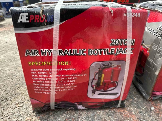 20 TON AIR HYDRAULIC BOTTLE JACK NEW SUPPORT EQUIPMENT
