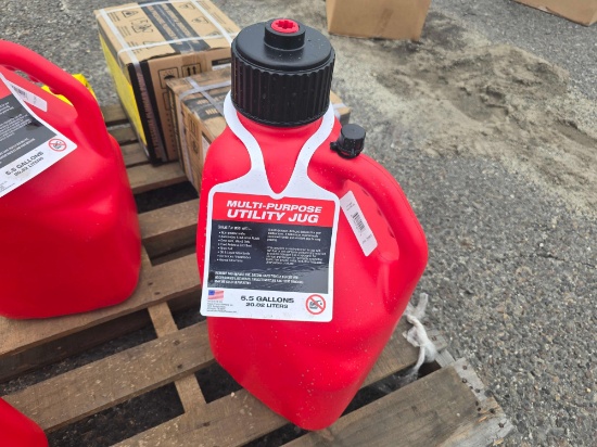 5 GAL LIQUID UTILITY JUG- RED NEW SUPPORT EQUIPMENT