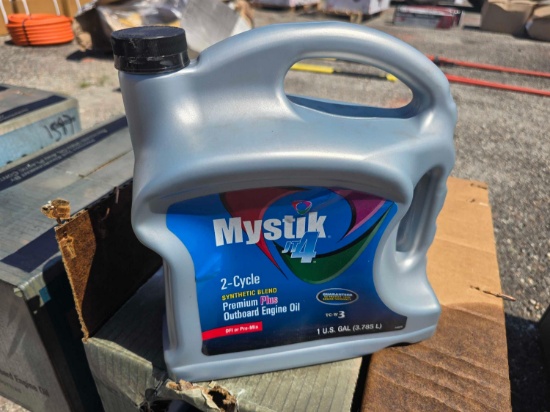 MYSTICK SYNTHETIC 2 CYCLE MOTOR OIL ( 4 GAL PER CASE ) NEW SUPPORT EQUIPMENT