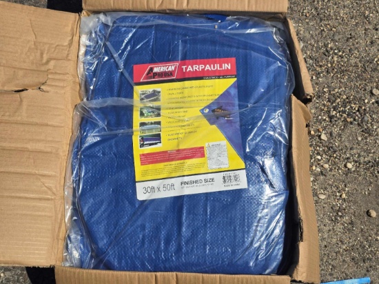40' X 60' POLY TARP NEW SUPPORT EQUIPMENT