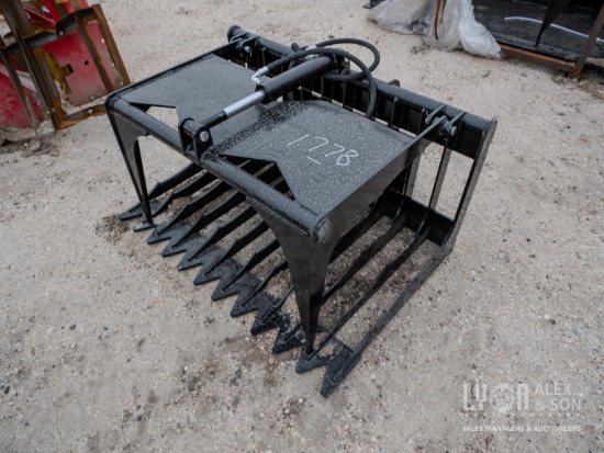NEW GIYI GY-HWG44C 44IN. WOOD GRABBER SKID STEER ATTACHMENT