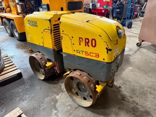WACKER RTSC3 TRENCH ROLLER powered by Kubota diesel engine, equipped ...