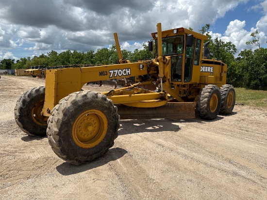 JOHN DEERE 770CH MOTOR GRADER SN:569687 powered by John Deere diesel ...