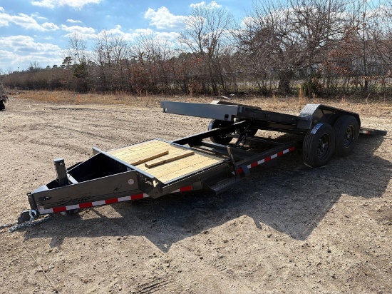 NEW 2026 DELTA 27TB TAGALONG TRAILER equipped with 16ft. Tilt deck, 4ft. Fixed deck, 14,000lb