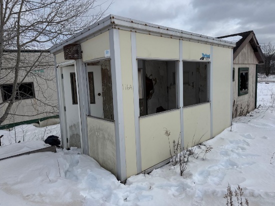 8FT. x 14FT. METAL BUILDING, ACCESS DOOR, (4) WINDOWS