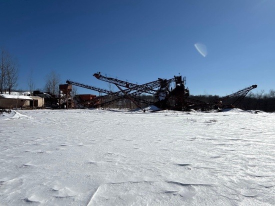 (PLANT 1) 1988 SECO 4220 GRZ VIBRATING GRIZZLY FEEDER WITH HOPPER WING WALLS AND SUPPORT STRUCTURE;