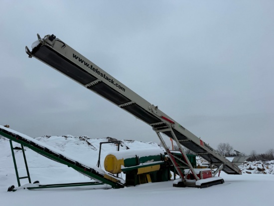 2022 TELESTAK TC424X TACK MOUNTED STACKING CONVEYORS & STACKER SN:23-1360 powered by Cat C2.2 die...
