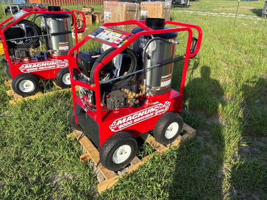 NEW EASY KLEEN MAGNUM GOLD PRESSURE WASHER powered by gas engine, equipped with 4000PSI, 12Volt,