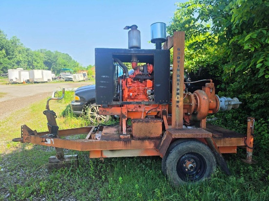GODWIN CD225M BS WATER PUMP SN:9814013-3 powered by John Deere 4045TF150 diesel engine, equipped