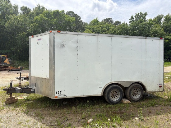 2017 FREEDOM 8.5X14TA3 CARGO TRAILER VN:5WKBE1422H1042651 equipped with 14ft. enclosed body, drop