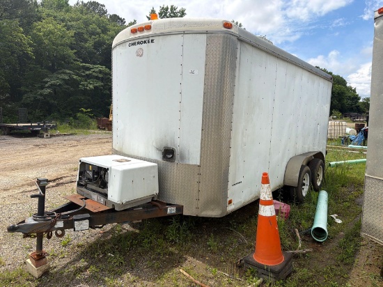 2004 CHEROKEE CARGO TRAILER VN:002813 equipped with 16ft. enclosed body, rear swing doors, side