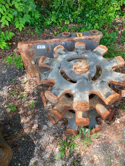 ROCKLAND TAMPER FOOT COMPACTION WHEEL EXCAVATOR ATTACHMENT fits John Deere 136.