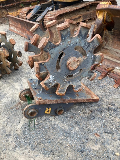 Rockland Tamper Foot Compaction Wheel Excavator Attachment