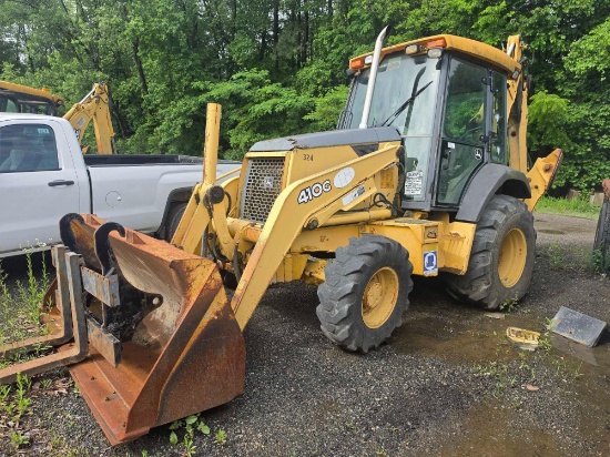 JOHN DEERE 410G TRACTOR LOADER BACKHOE SN:T0410GX949333 4x4, powered by John Deere diesel engine,