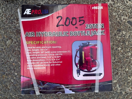New 20 Ton Aur Hydraulic Bottle Jack New Support Equipment