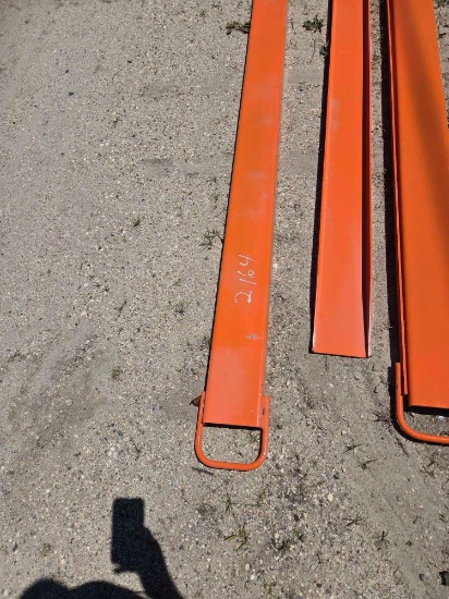 New Wolverine Ex-66-84l 8ft. Pallet Fork Extensions Skid Steer Attachment