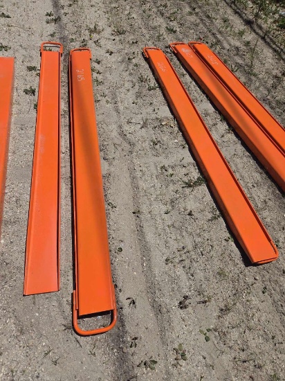 New Wolverine Ex-66-84l 8ft. Pallet Fork Extensions Skid Steer Attachment