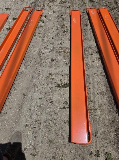 New Wolverine Ex-66-84l 8ft. Pallet Fork Extensions Skid Steer Attachment