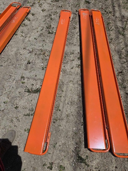 New Wolverine Ex-66-84l 8ft. Pallet Fork Extensions Skid Steer Attachment