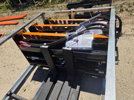 New Wolverine Pfa-11-3300g 48in. Hydraulic Adjustable Pallet Forks Skid Steer Attachment