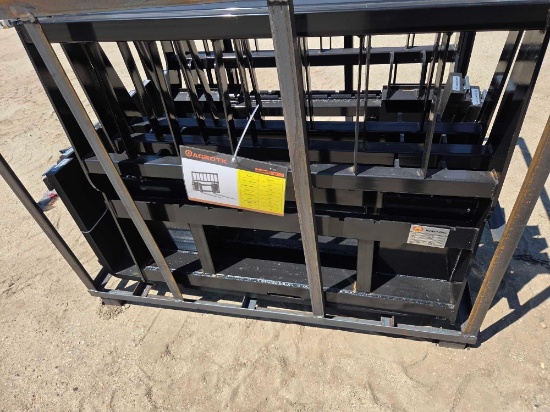 New Mower King Sa-100 Forks Skid Steer Attachment