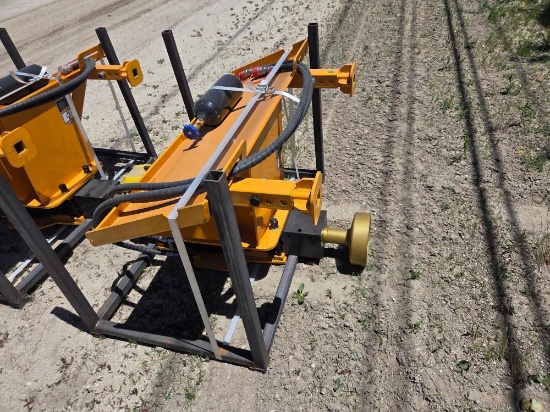New Giyi Gy-D680 Post Driver Skid Steer Attachment