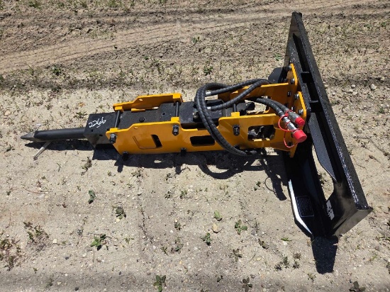 New Giyi Gy-Ad680 Pile Hammer Skid Steer Attachment